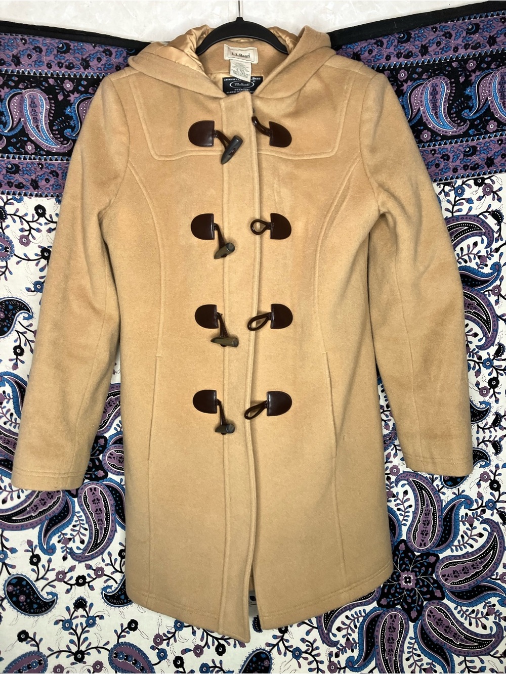 LL Bean Bellandi VTG duffle coat wool 8